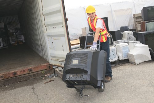 Our dedicated flat clearance professionals at work